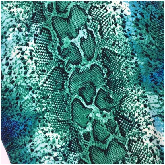Aqua Python Print Sweater - Picture 6 of 6
